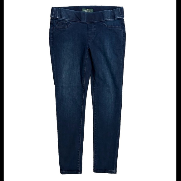 LRL Ralph Lauren Jeans Co Pull On Jeans Jegging Size 8 Stretch Waist Dark Wash - Picture 1 of 5
